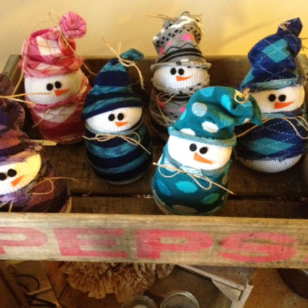 sock snowmen