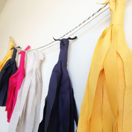 fabric tassel garland