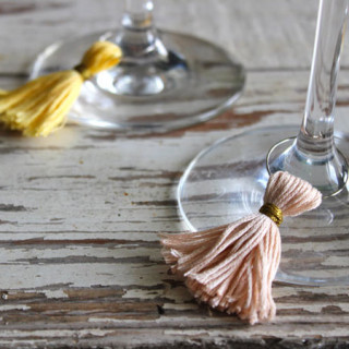 tassel wine charms – now for sale on Etsy!